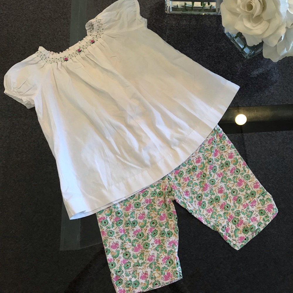 Petit Confection Girl’s Floral Outfit 2T